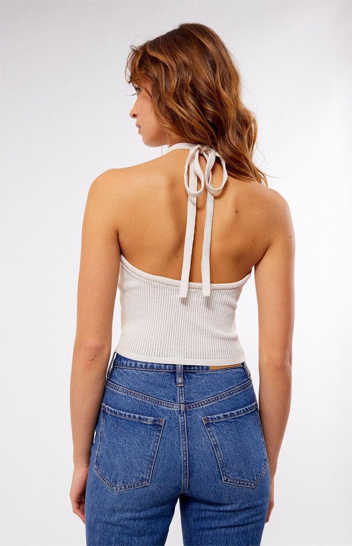 Women's Stella Halter Sweater Top Product Image