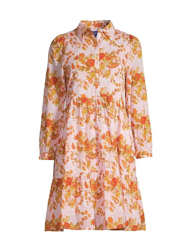 Womens Romy Floral Mini Shirtdress Product Image