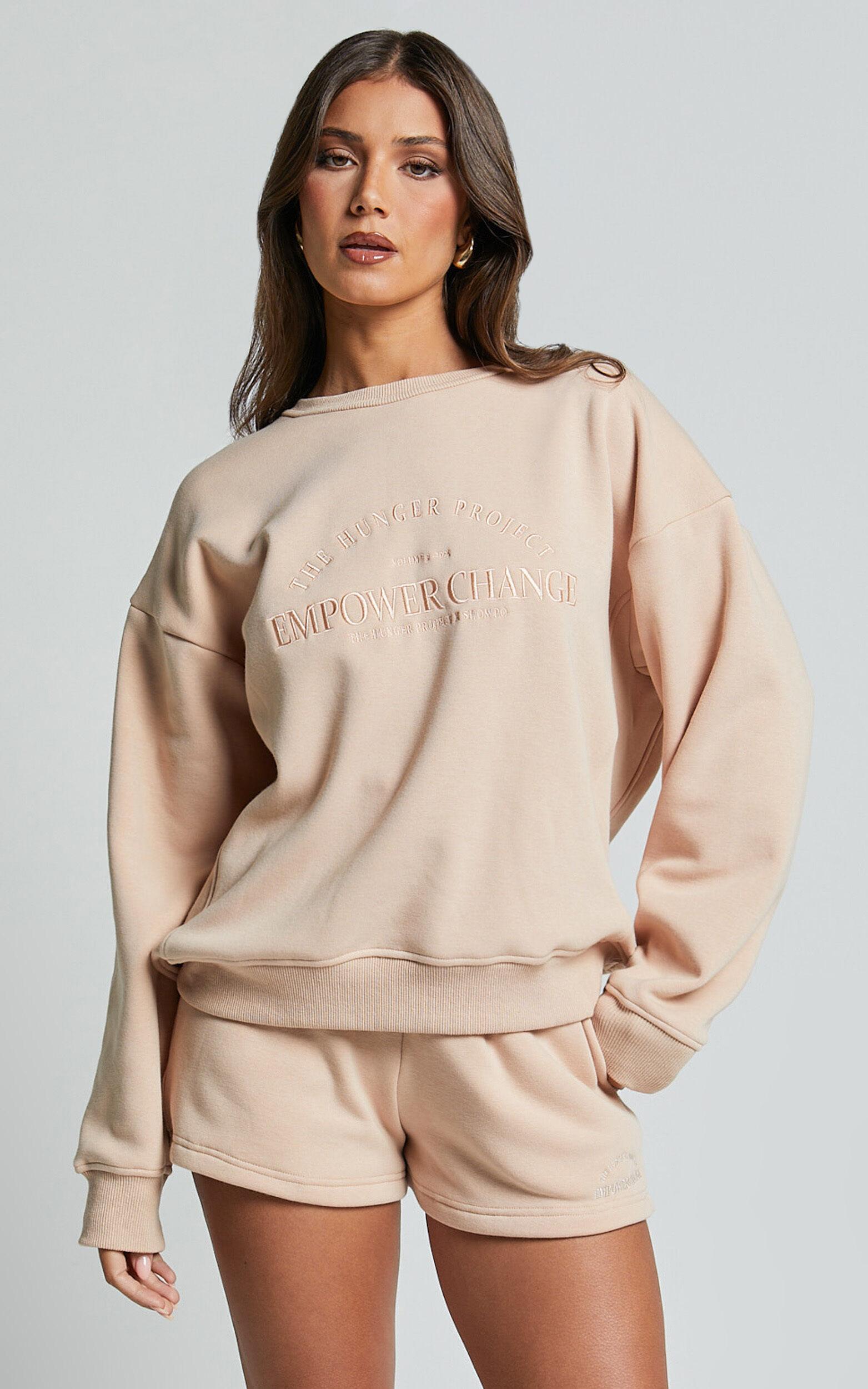 The Hunger Project X Showpo - THP Sweatshirt in Beige Product Image