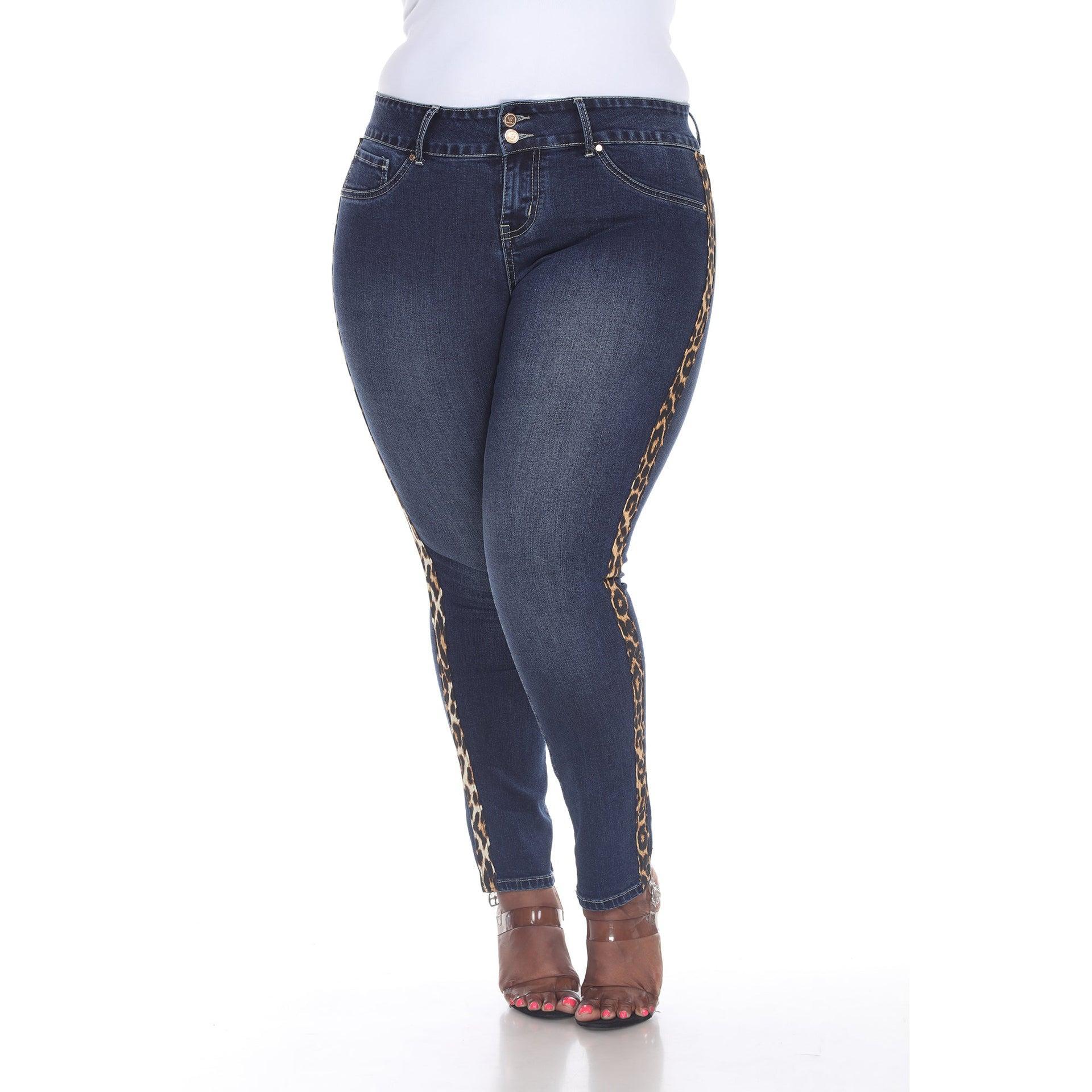 Super Stretch Denim with Cheetah Pannel Product Image