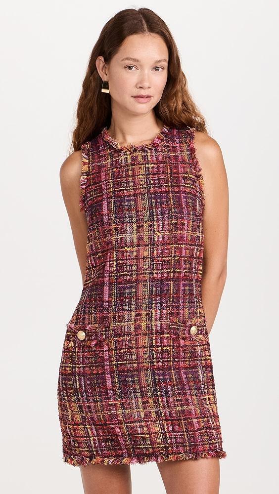 L'AGENCE Florian Tweed Shift Dress | Shopbop Product Image