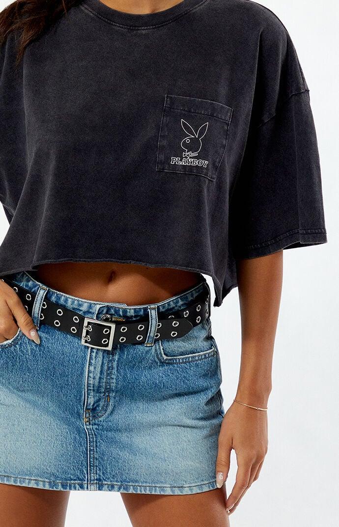 Playboy By PacSun Women's Boxy Cropped T-Shirt Product Image