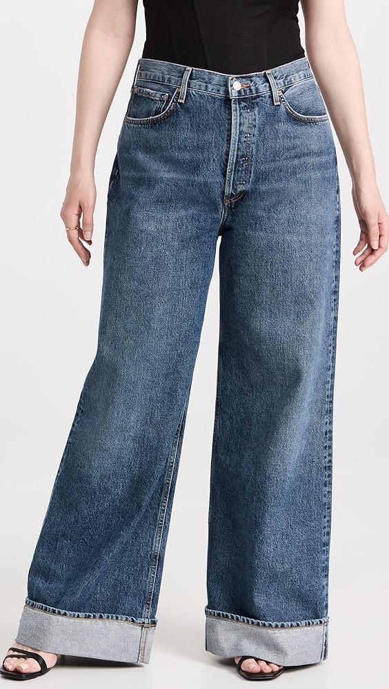 AGOLDE Dame High Rise Wide Leg Jeans | Shopbop Product Image