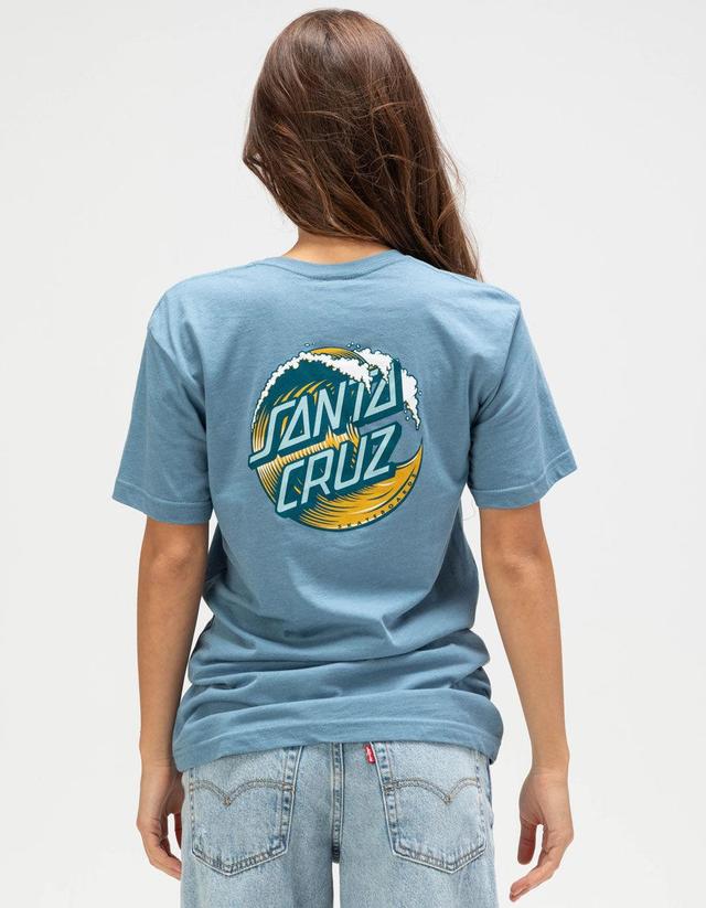 SANTA CRUZ Wave Dot Womens Boyfriend Tee Product Image