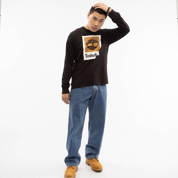 Mens Timberland Stack Logo Colored Long Sleeve Tee Product Image