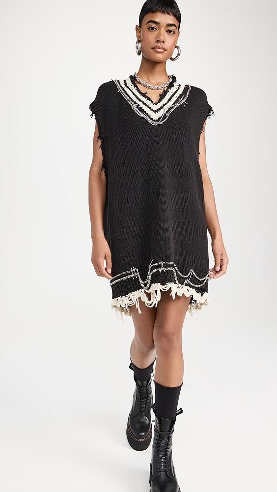 R13 Oversized Vest Dress with Chains | Shopbop Product Image