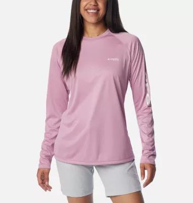 Columbia Women's PFG Tidal Tee Heather Long Sleeve Shirt- Product Image