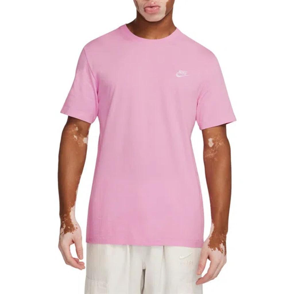 Sportswear Embroidered Logo T-shirt In Pink Rise Product Image