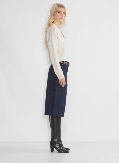 clara merino wool waist sweater Product Image