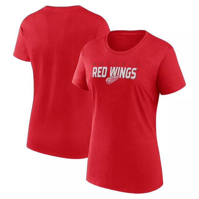 Womens Detroit Wings Launch Scoop Neck T-Shirt Product Image