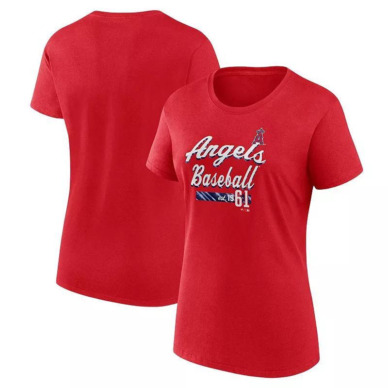 Womens Fanatics Branded Washington Nationals Logo Fitted T-Shirt Product Image