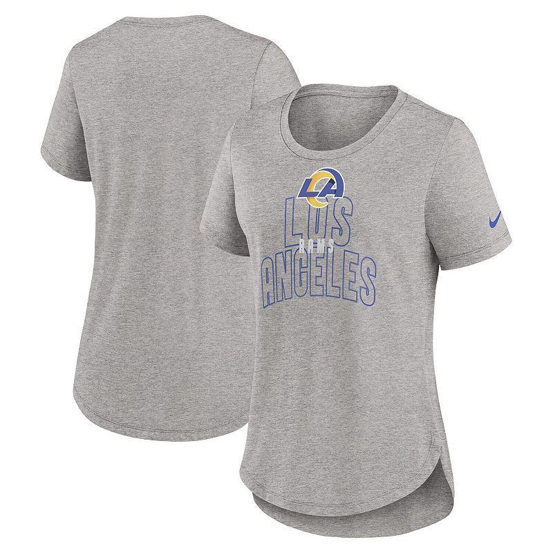 Womens Nike Heather Gray Las Vegas Raiders Fashion Tri-Blend T-Shirt Product Image