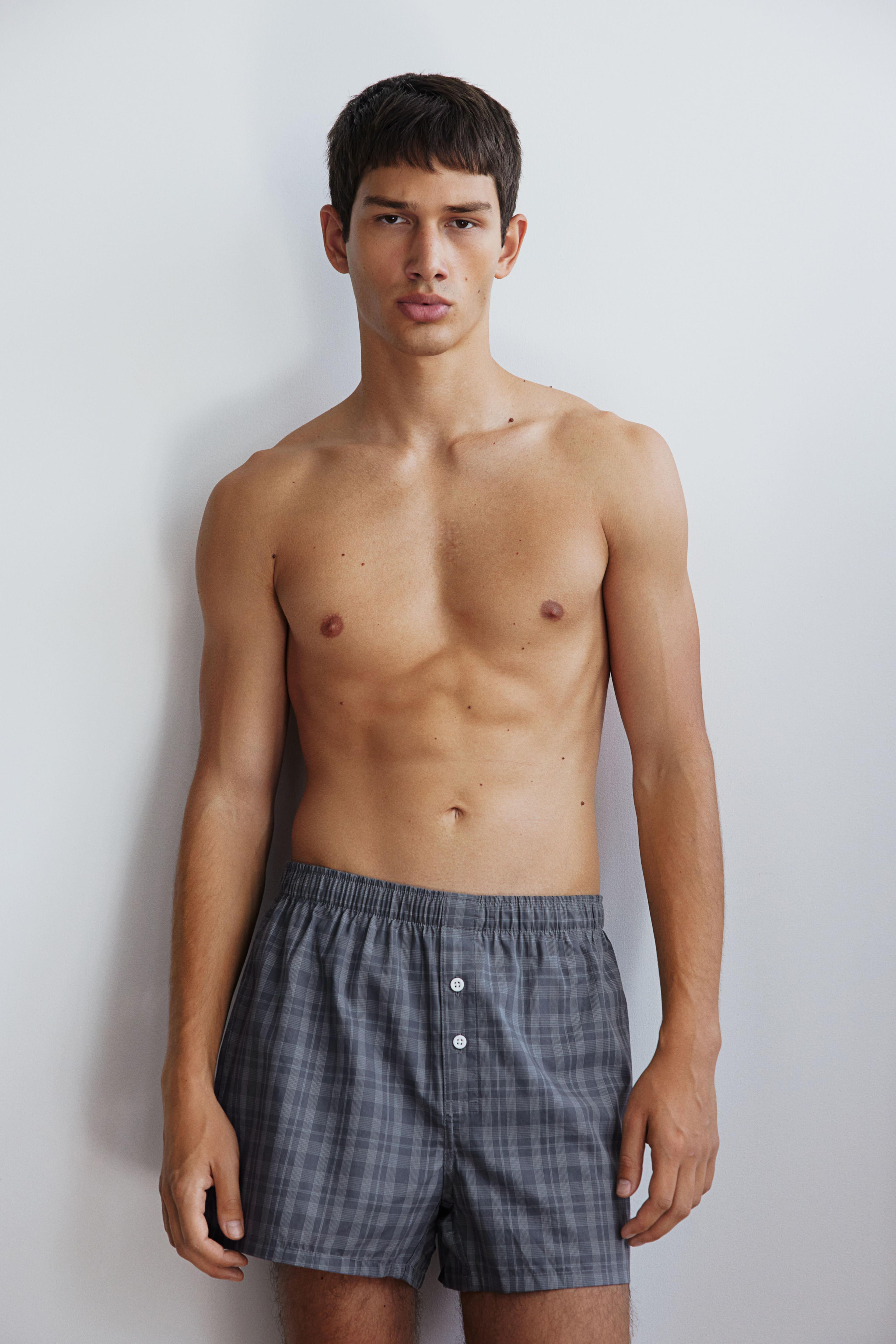 5-pack Woven Cotton Boxer Shorts Product Image