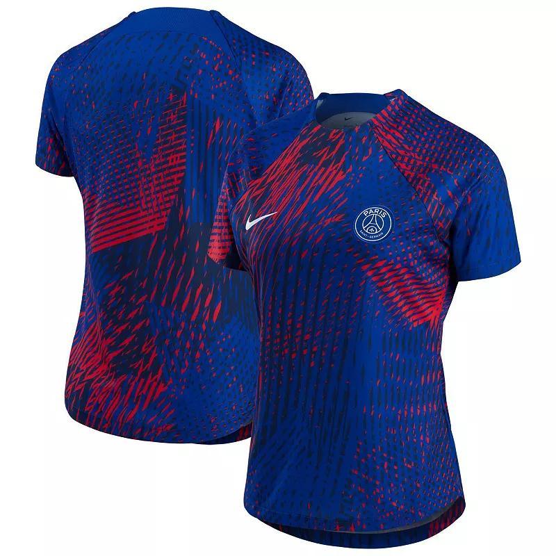 Womens Nike Blue Paris Saint-Germain 2022 Pre-Match Top Product Image