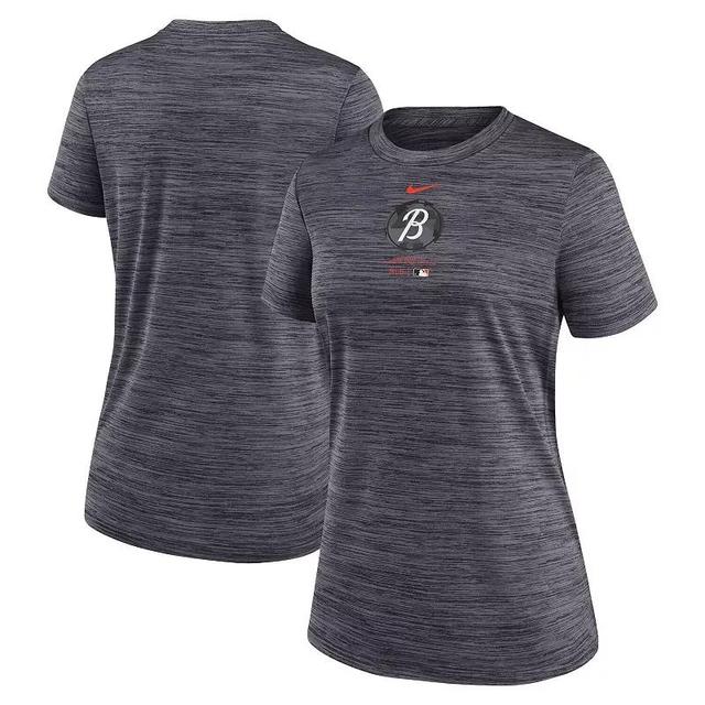 Womens Nike Houston Astros City Connect Practice Velocity T-Shirt Blue Product Image