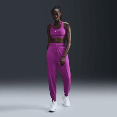 Nike Dri-FIT One Women's High-Waisted 7/8 French Terry Joggers Product Image