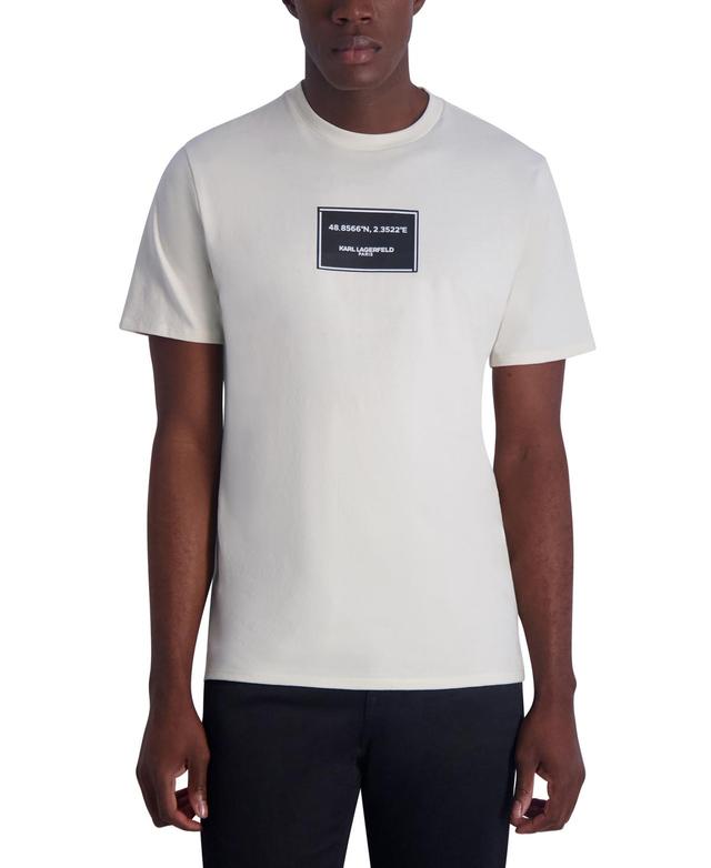 Karl Lagerfeld Paris Mens Latitude Graphic Logo T-Shirt Product Image