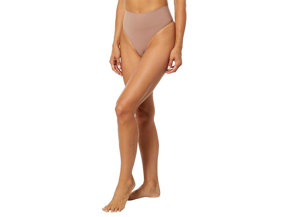 Spanx Ecocare Everyday Shaping Thong (Cafe Au Lait) Women's Underwear Product Image