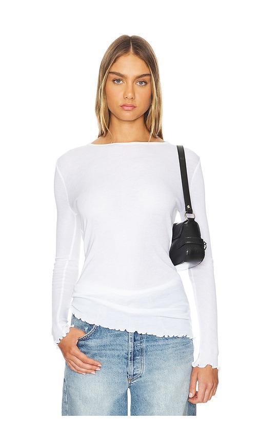 x Intimately FP Long Nights Layering Top In Optic White Product Image