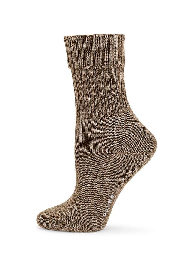 Womens Striggings Rib Wool-Blend Crew Socks Product Image