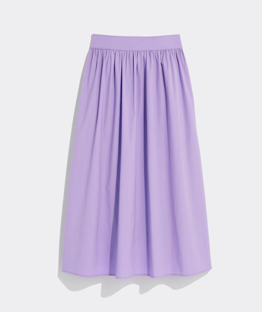 Poplin Midi Skirt Product Image