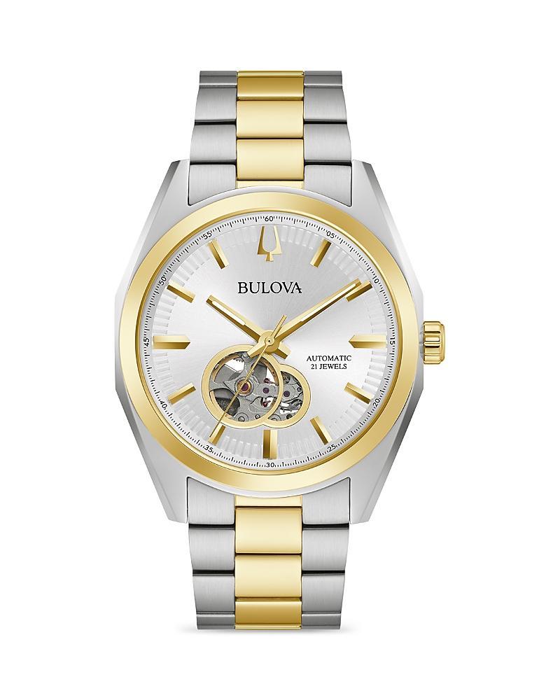 Bulova Mens Automatic Surveyor Stainless Steel Bracelet Watch 42mm Product Image