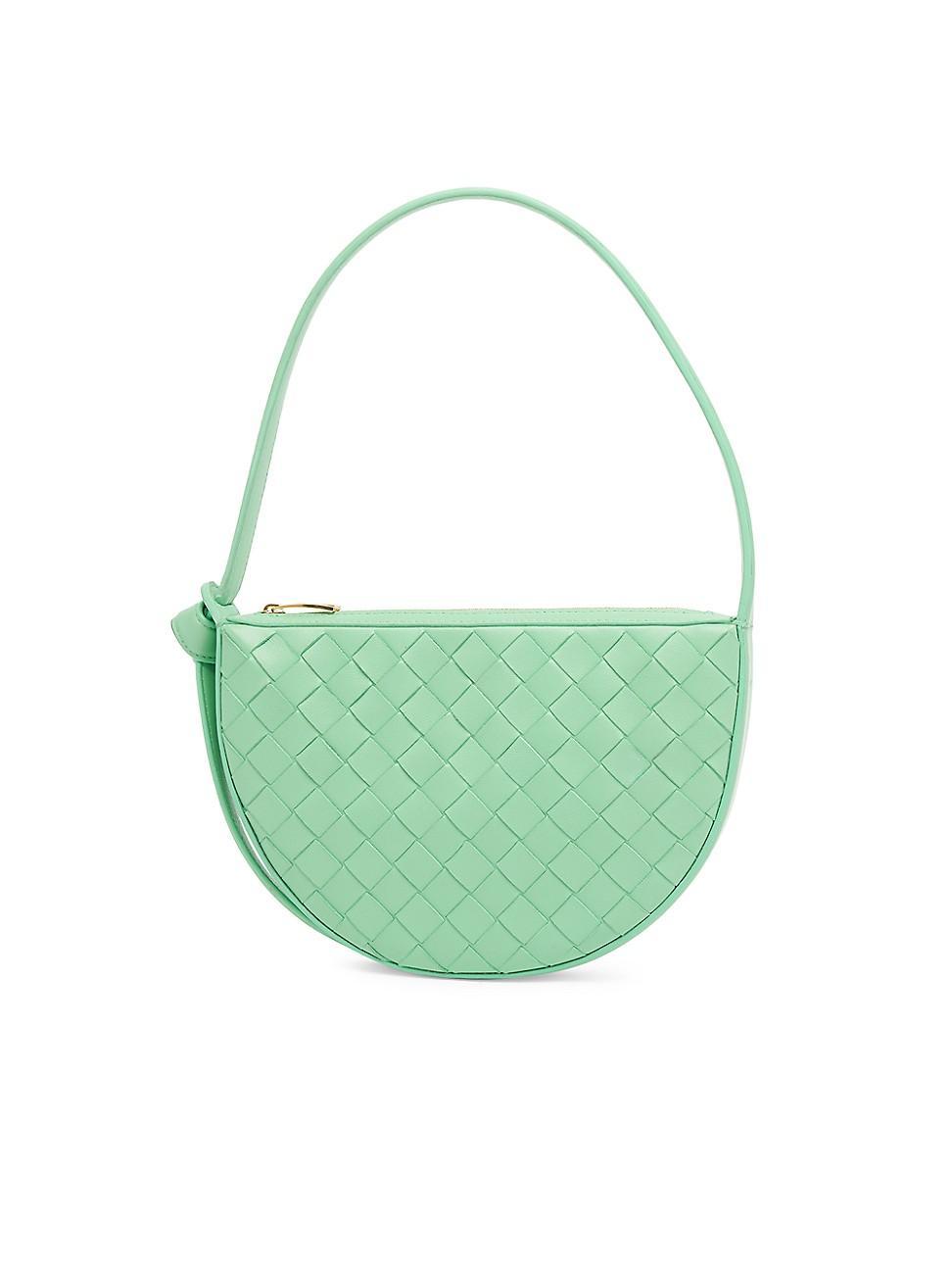 Womens Mini Crescent Intrecciato Shoulder Bag Product Image