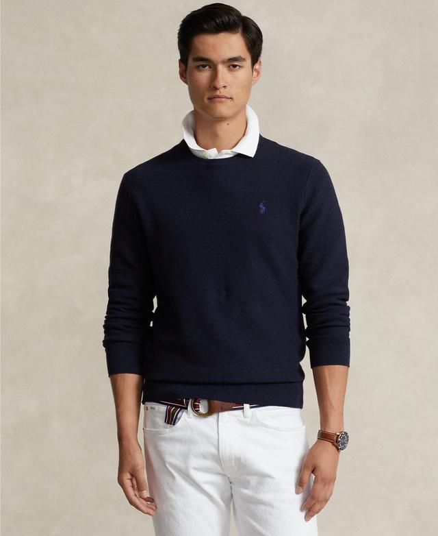 Polo Ralph Lauren Mens Textured Cotton Crewneck Sweater Product Image