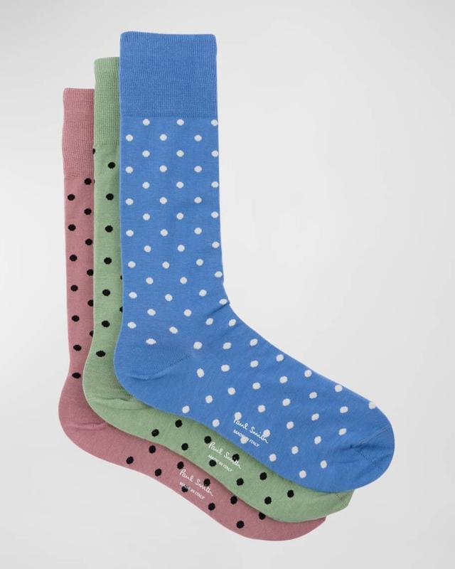 Mens 3-Pack Polka Dot Socks Product Image