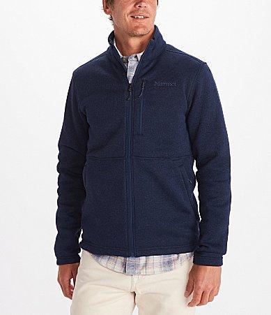 Marmot Long Sleeve Drop Line Sweater Knit Fleece Jacket Product Image