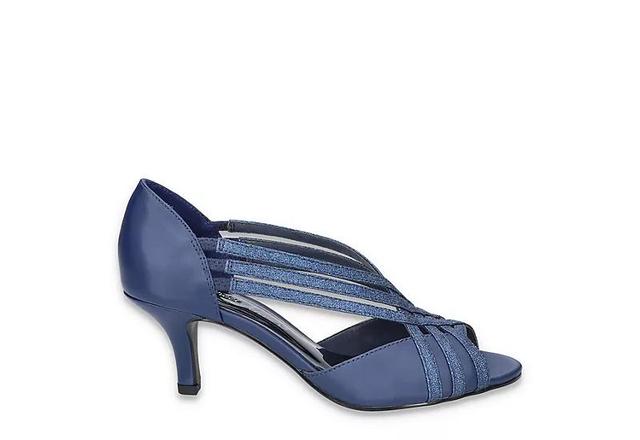 Easy Street Oceana Womens Dress Pumps Blue Satin Product Image