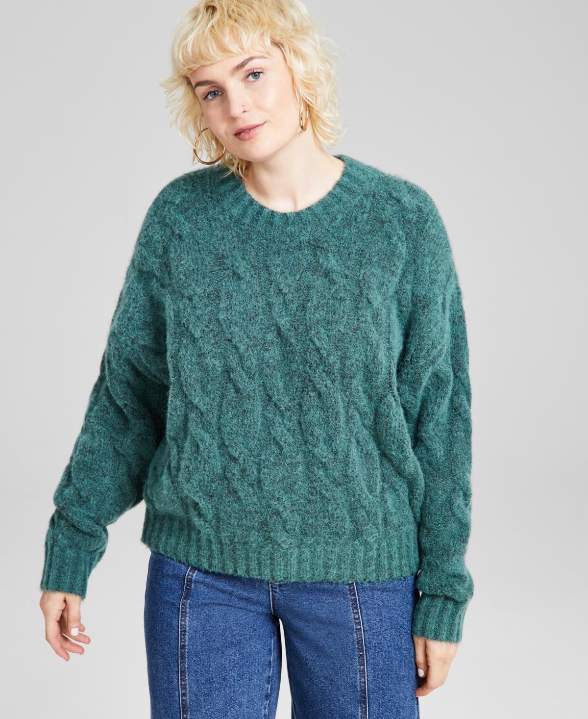 And Now This Womens Chunky Cable-Knit Sweater, Created for Macys Product Image