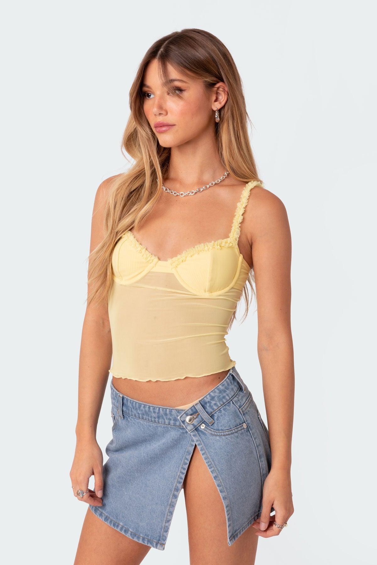 Mercy Sheer Mesh Bra Top Product Image