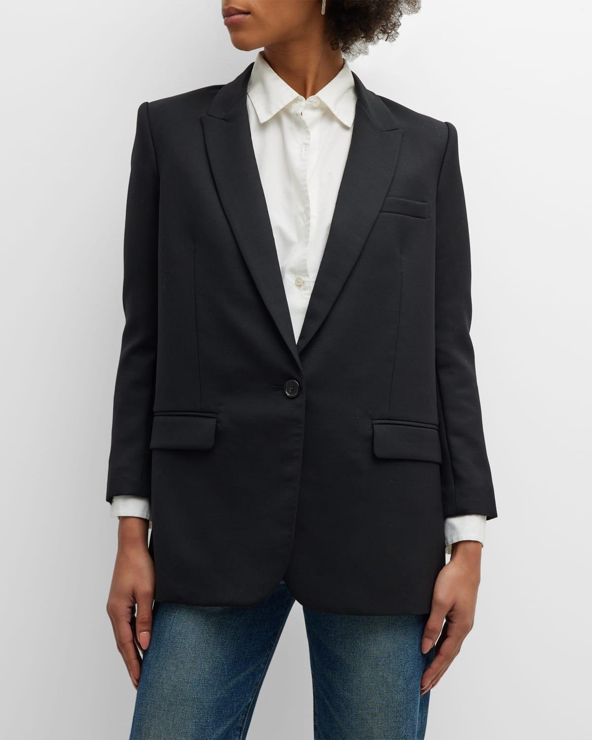 Womens Diane Single-Breasted Wool Blazer Product Image