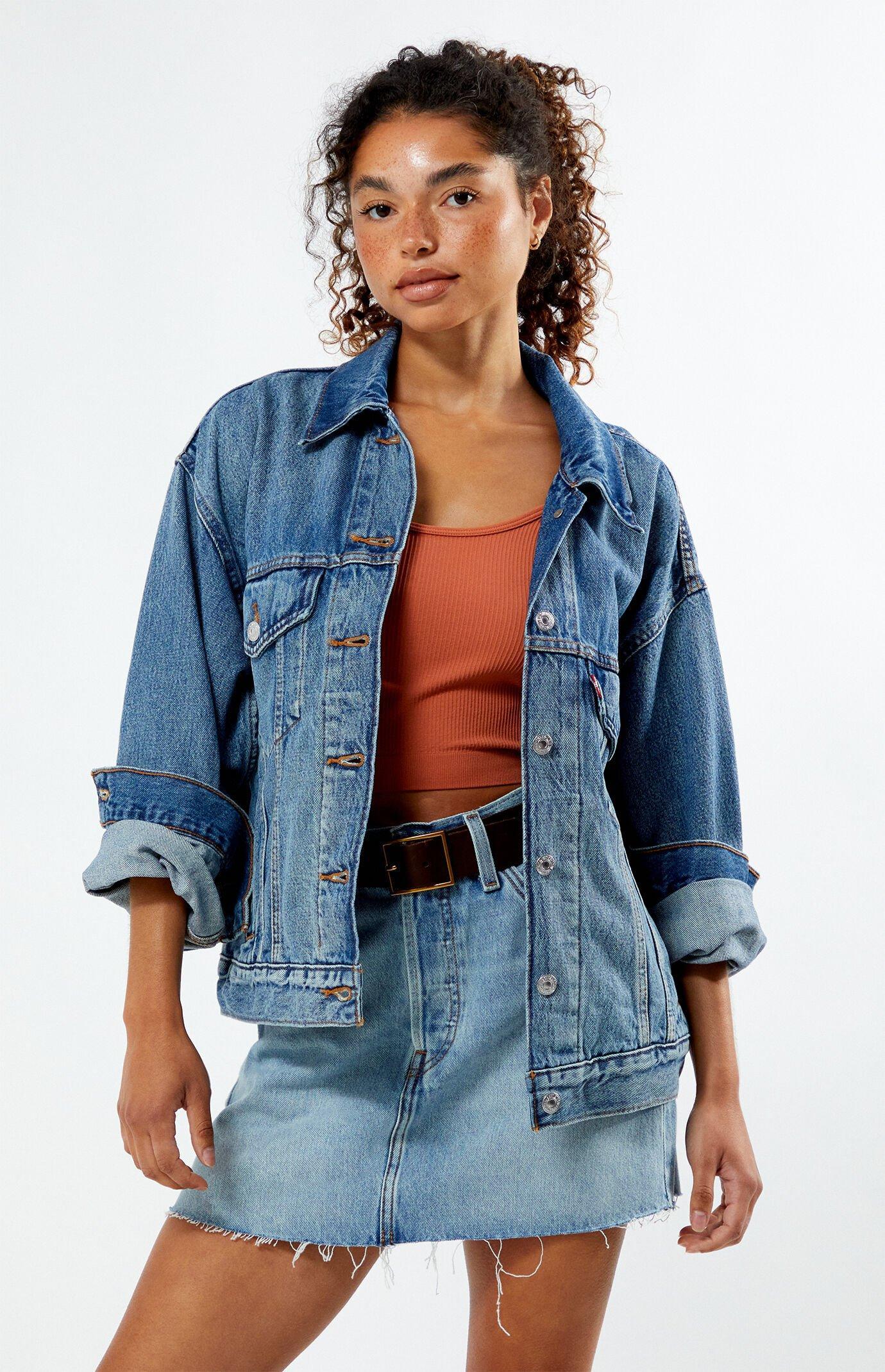 Womens Levis Denim 90s Trucker Jean Jacket Product Image