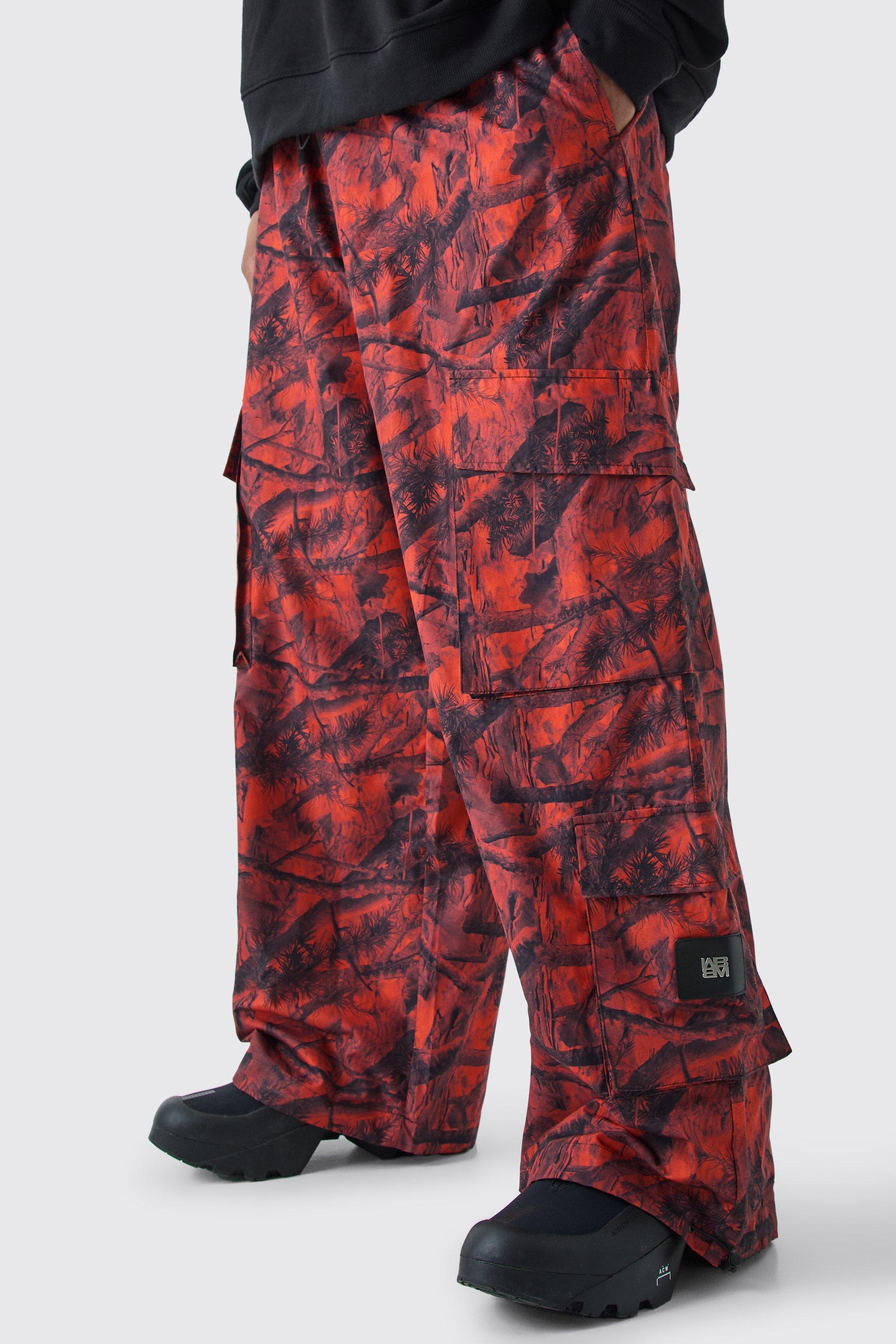 Plus Elasticated Waist Camo Cargo Trousers | boohooMAN USA Product Image