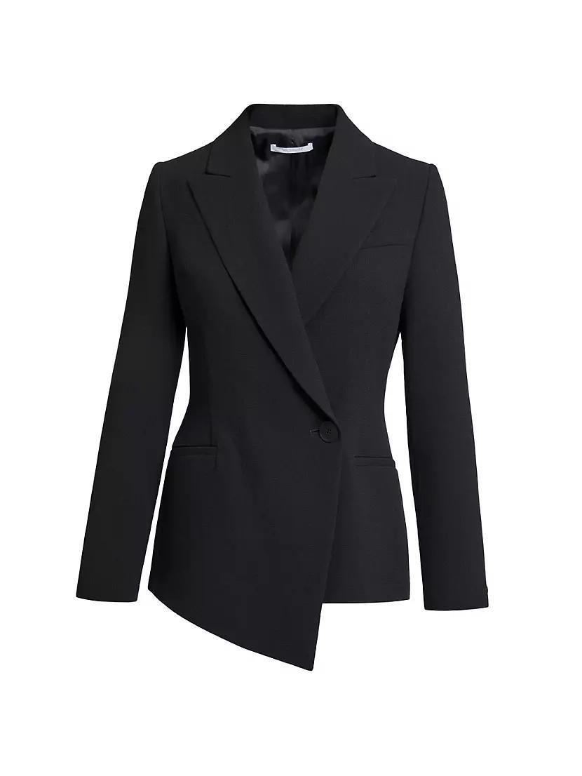 Virgin Wool-Blend Asymmetric Blazer Product Image