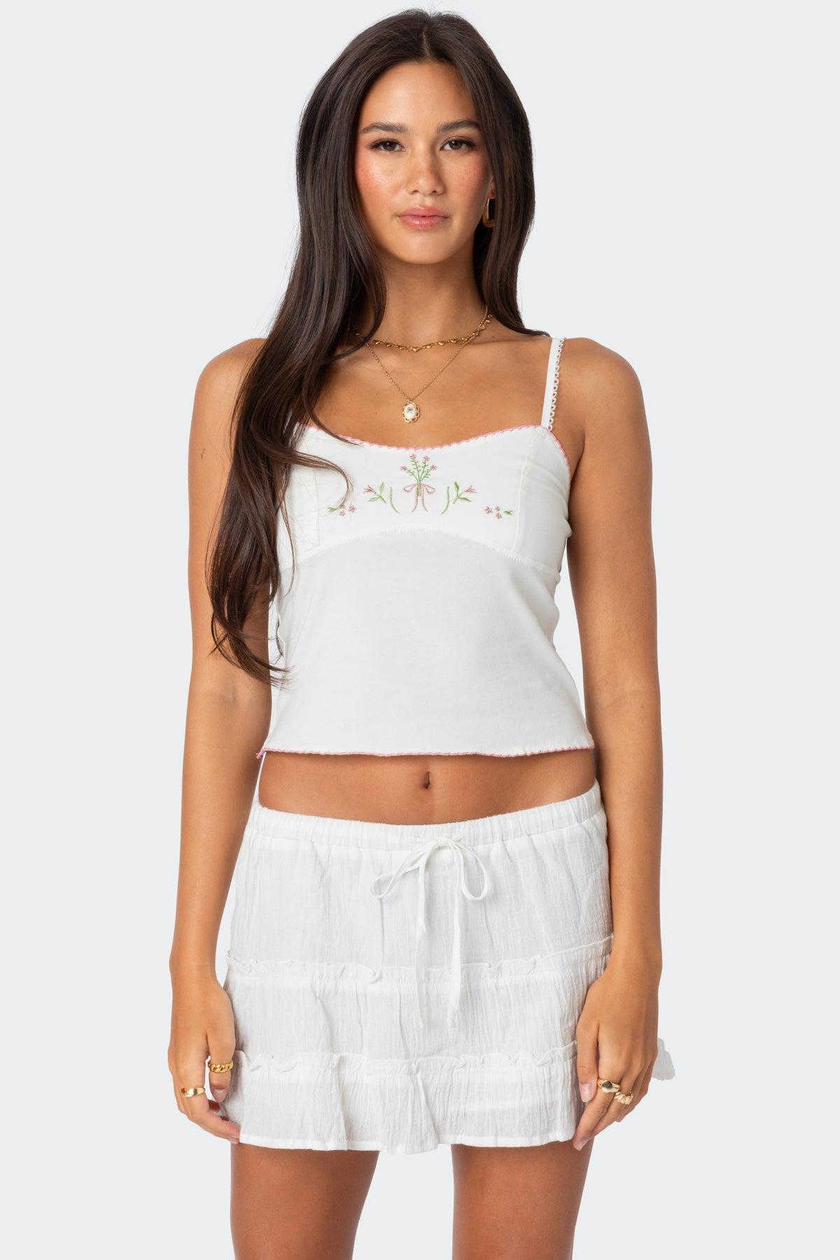 Prairie Embroidered Tank Top Product Image