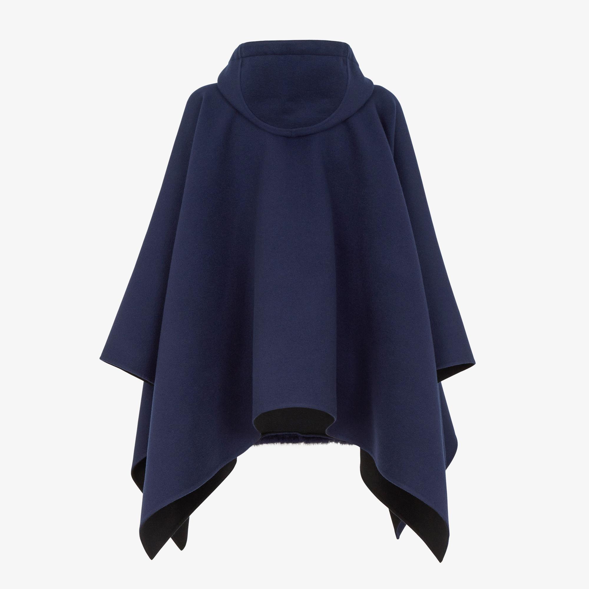 PonchoBlue mink and wool poncho Product Image