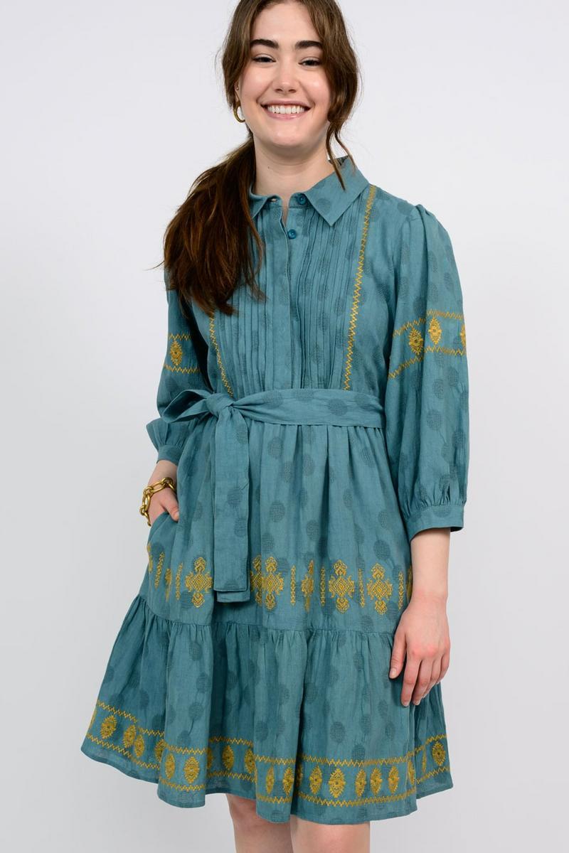 Medallion Embroidered Dress Product Image