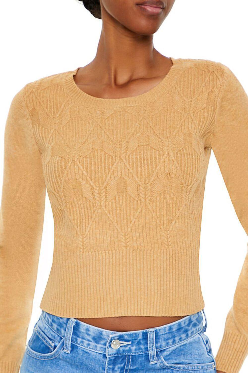 Cropped Lattice Sweater | Forever 21 Product Image