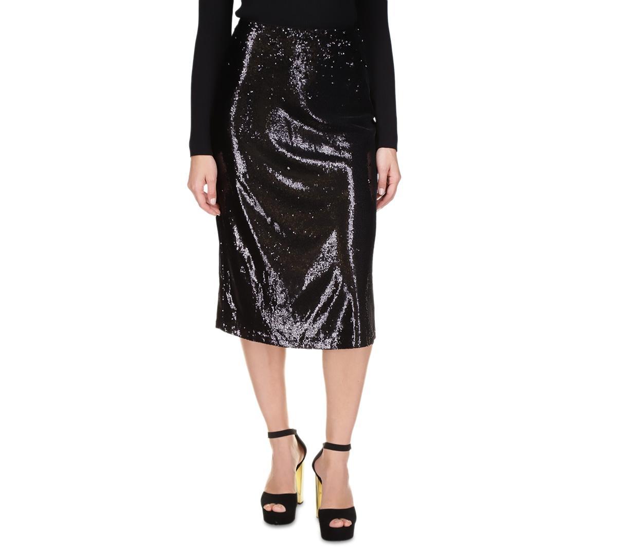 Michael Michael Kors Womens Sequin A-line Skirt Product Image