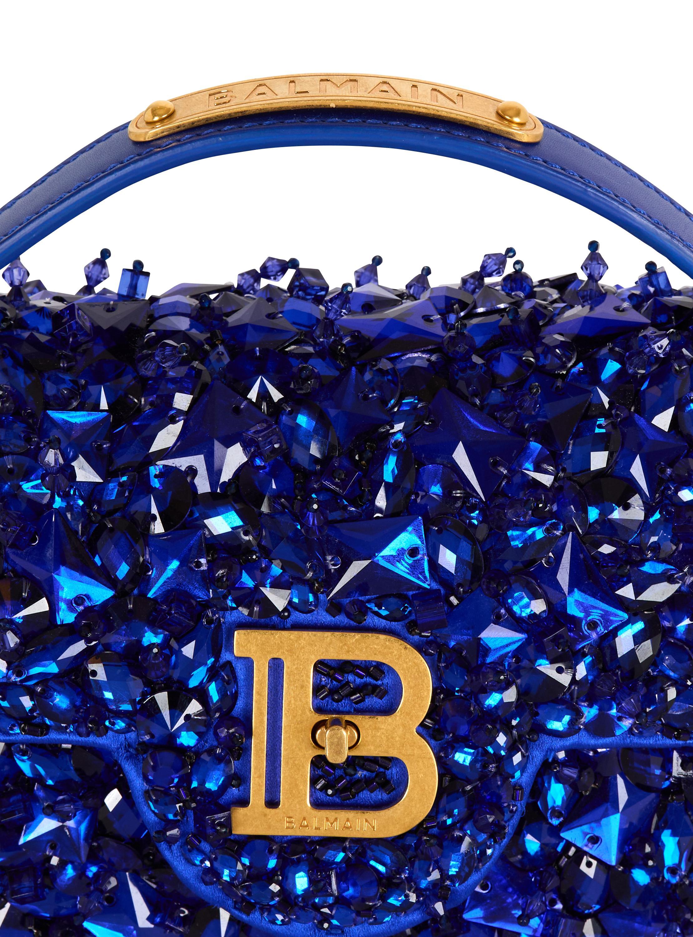 B-Buzz Dynasty bag in leather and embroidered satin Product Image