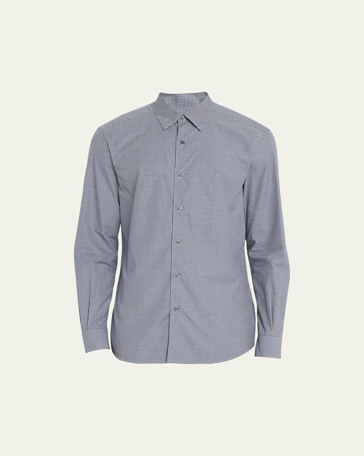 Mens Gingham Check Sport Shirt Product Image