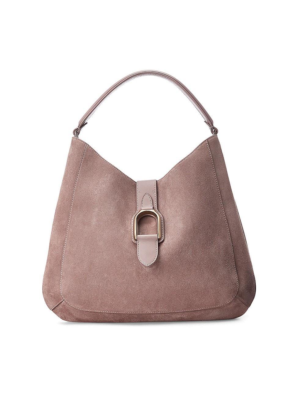 Womens Medium Welington Suede Shoulder Bag Product Image