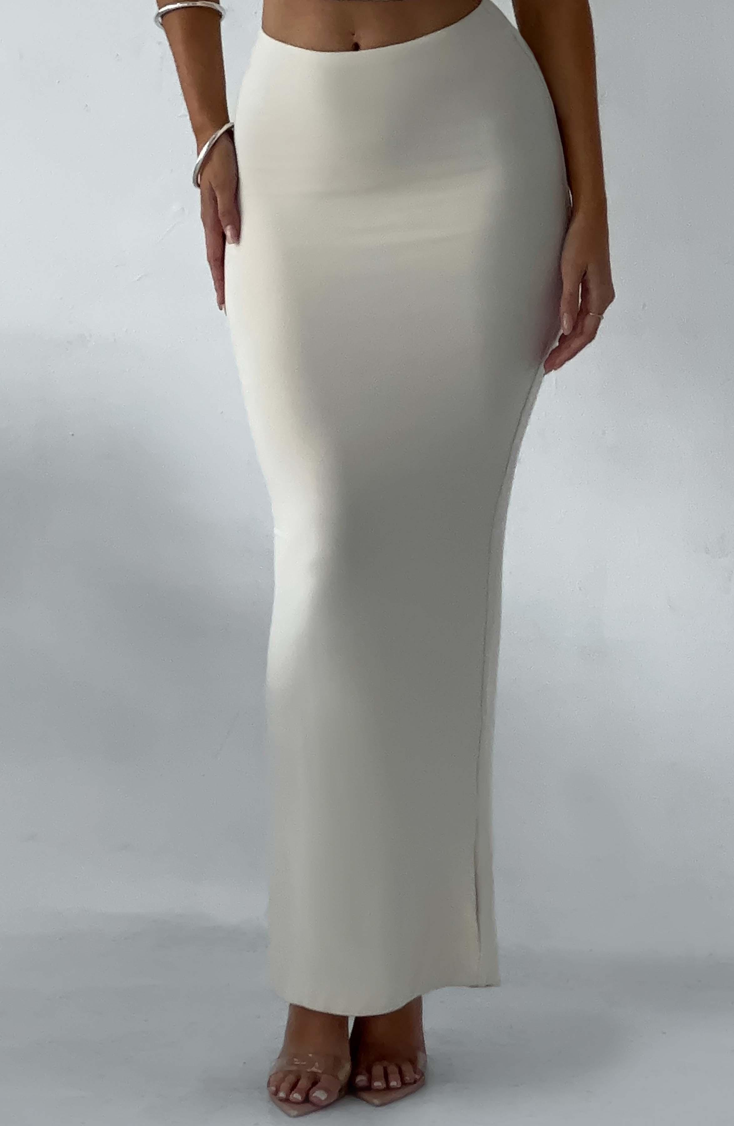 Yazmin Maxi Skirt - Cream Product Image