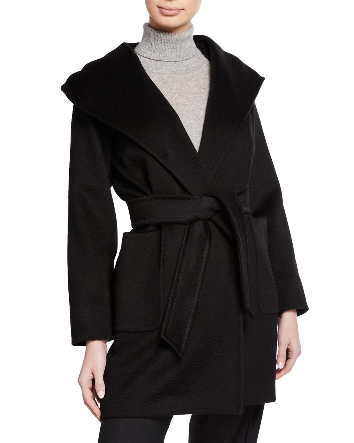 Max Mara Rialto Hooded Camel Hair Coat Product Image