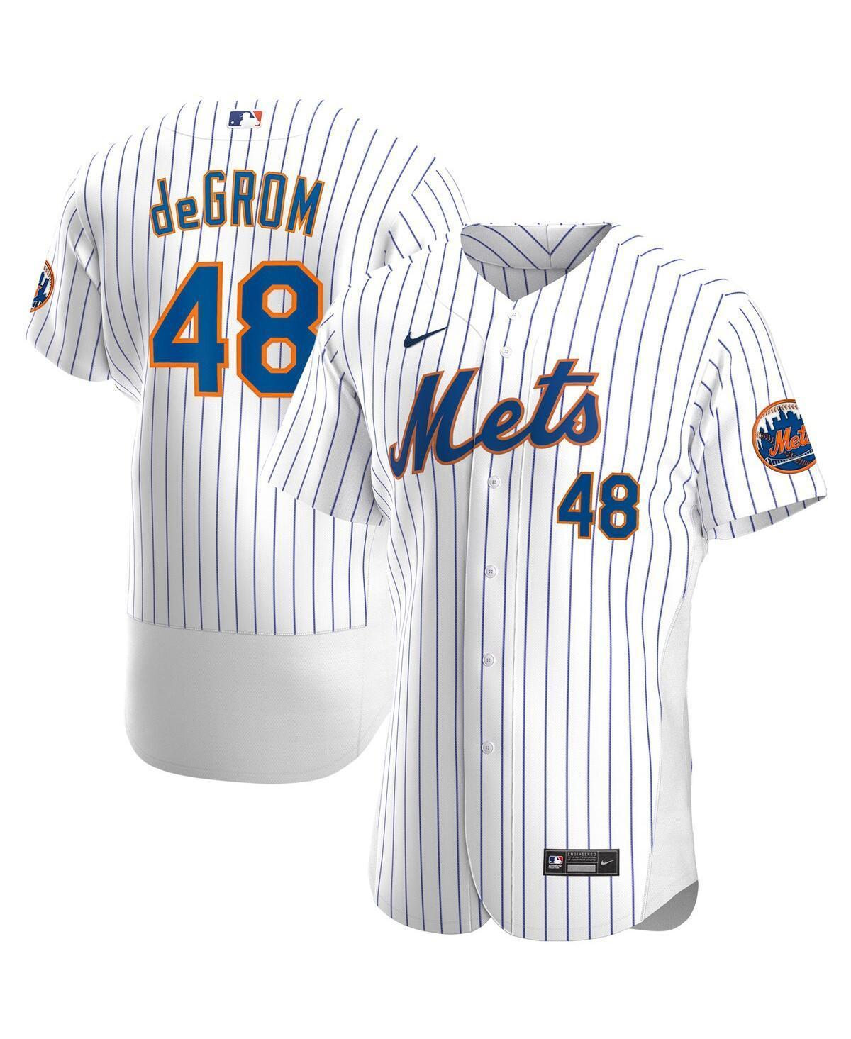 Mens Nike Jacob deGrom White New York Mets Home Authentic Player Jersey - White Product Image