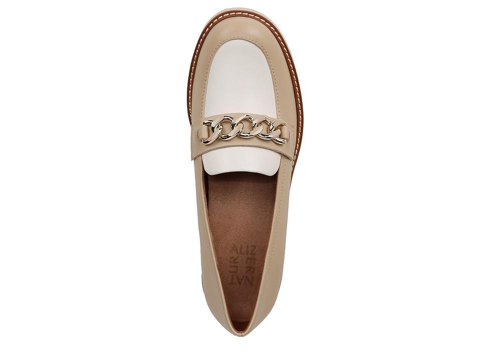 Naturalizer Desi Leather Chain Detail Lightweight Platform Lug Sole Loafers Product Image