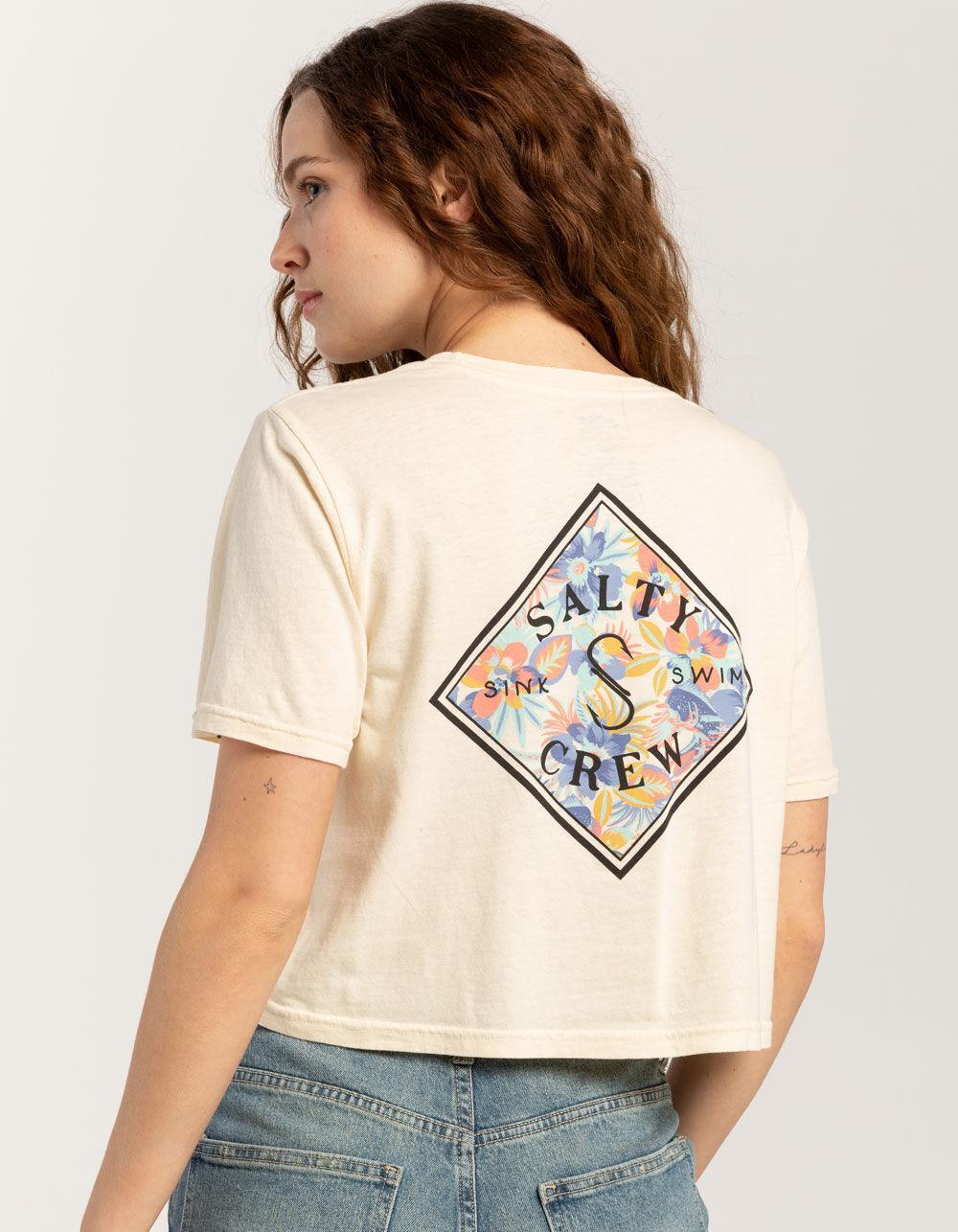 SALTY CREW Print Womens Crop Tee Product Image